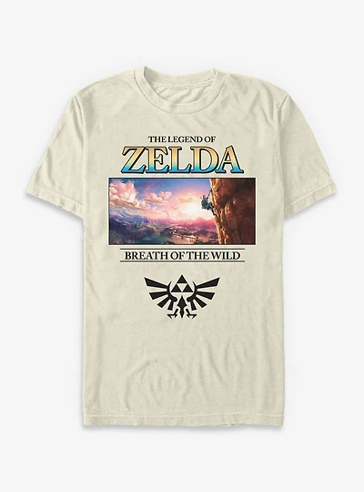 The Legend Of Zelda Breath Wild View Garment-Dyed T-Shirt