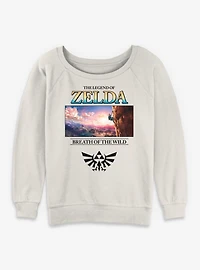 The Legend Of Zelda Breath Wild View Womens Slouchy Sweatshirt