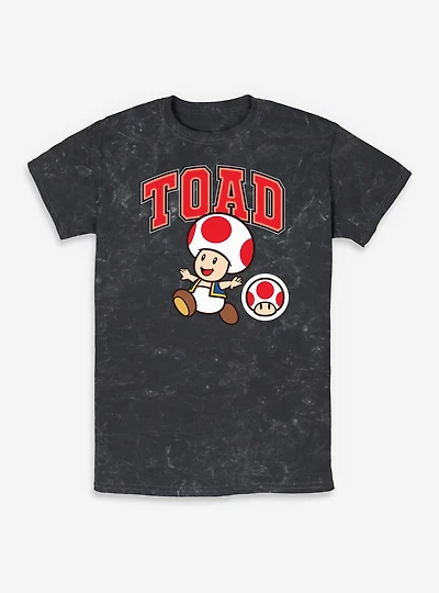 Nintendo Mario Toad Jump Mineral Wash T-Shirt