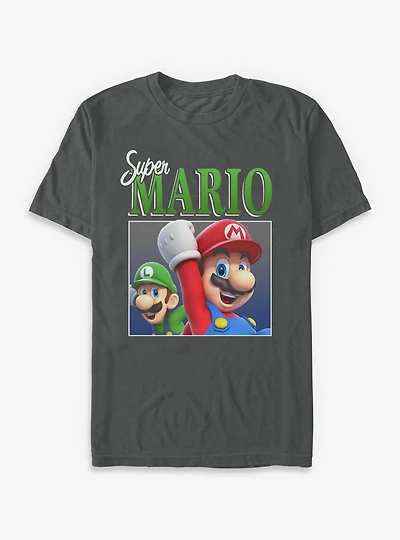 Nintendo Super Mario Luigi & Cheer Garment-Dyed T-Shirt