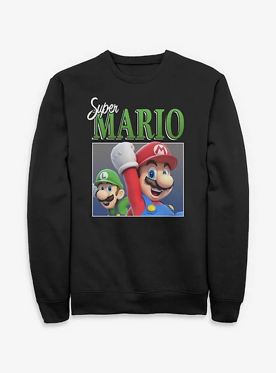 Nintendo Super Mario Luigi & Cheer Sweatshirt