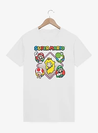 Nintendo Super Mario Diamond Characters T-Shirt