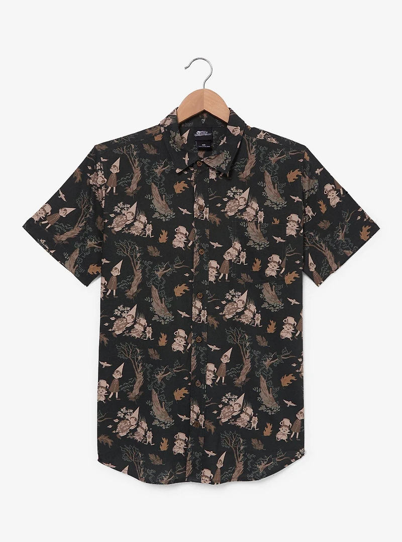 Over The Garden Wall Wirt & Greg Forest Allover Print Woven Button-Up - BoxLunch Exclusive