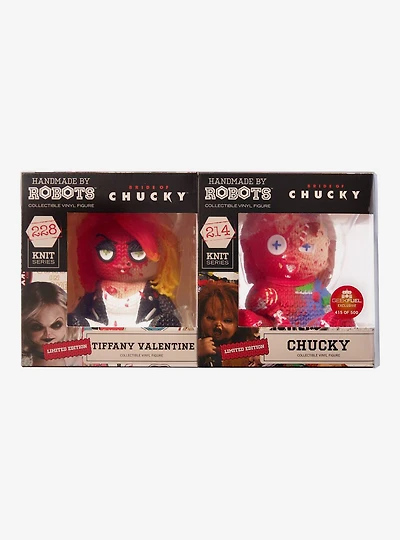 Handmade by Robots Bride of Chucky Chucky & Tiffany (Bloody) 2-Pack Vinyl Figure