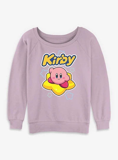 Nintendo Kirby Star Surfing Womens Slouchy Sweatshirt