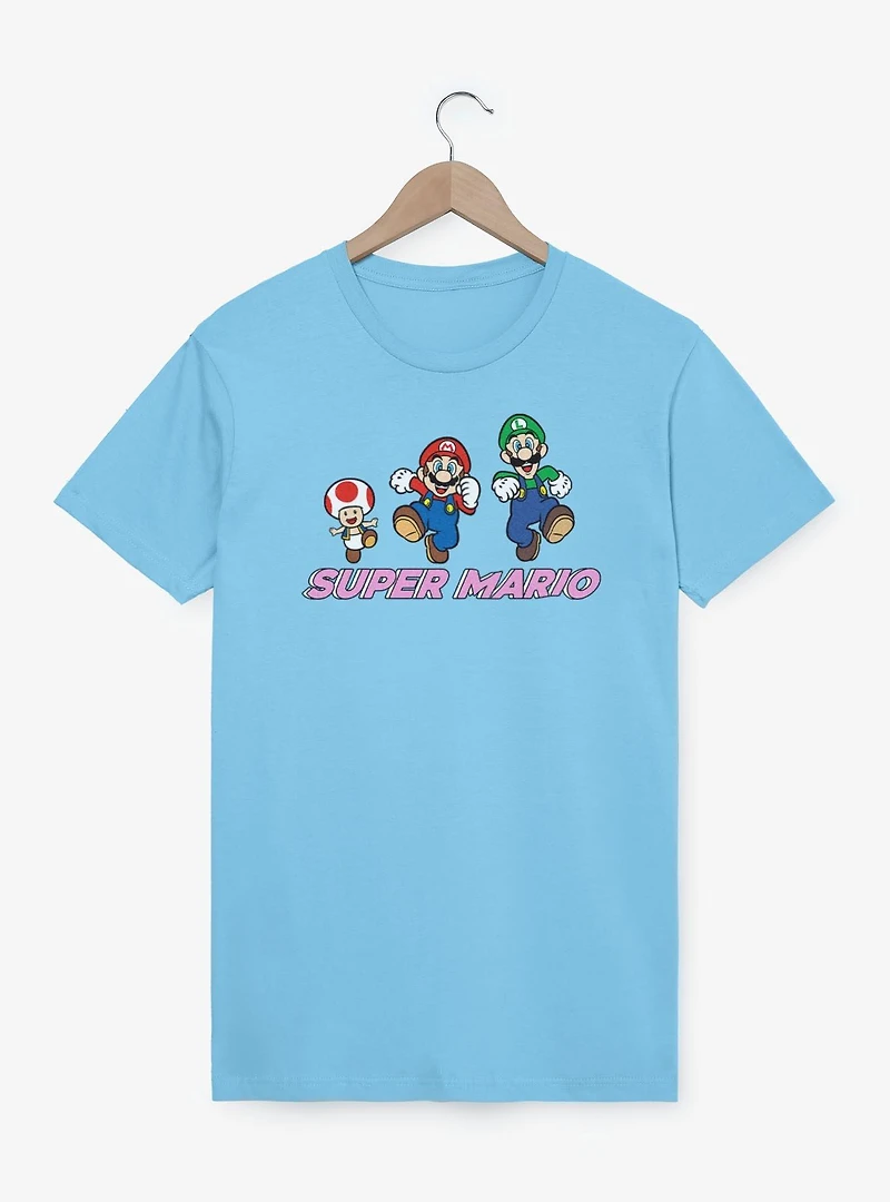 Nintendo Super Mario Group Fun Jump T-Shirt
