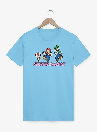 Nintendo Super Mario Group Fun Jump T-Shirt