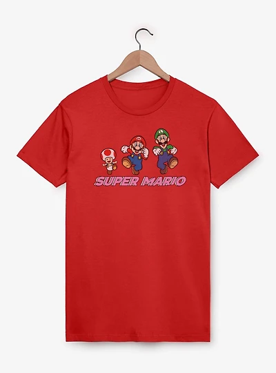 Nintendo Super Mario Group Fun Jump T-Shirt