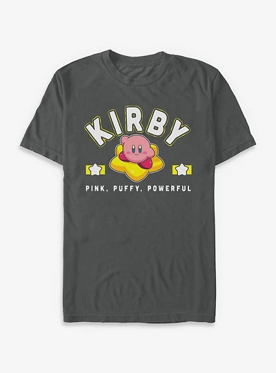 Nintendo Kirby Star Pink Puffy Powerful Garment-Dyed T-Shirt
