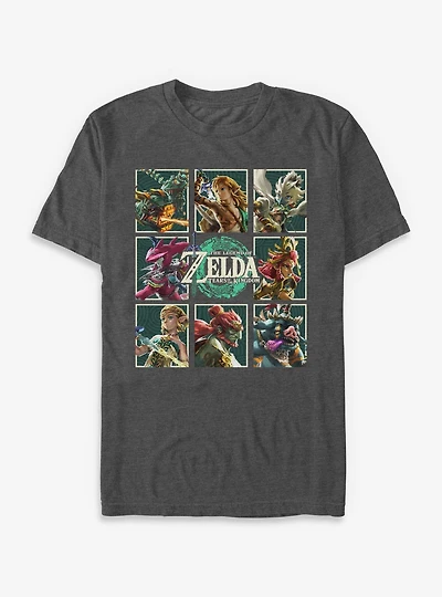 The Legend Of Zelda Tears Kingdom Character Boxes T-Shirt