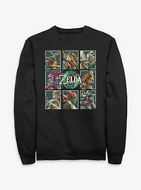The Legend Of Zelda Tears Kingdom Character Boxes Sweatshirt