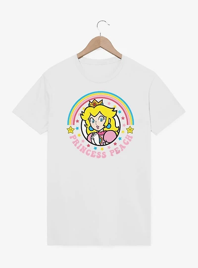 Nintendo Mario Colorful Princess Peach T-Shirt