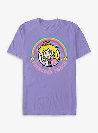 Nintendo Mario Colorful Princess Peach Garment-Dyed T-Shirt