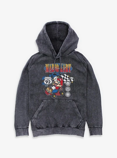 Nintendo Mario Kart Race Since 92 Mineral Wash Hoodie