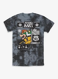 Nintendo Mario Kart Bowser Oil Racing Tie-Dye T-Shirt