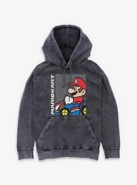 Nintendo Mario Kart On Race Car Mineral Wash Hoodie