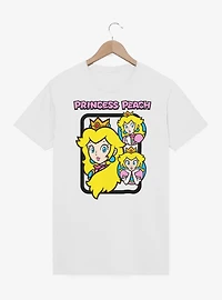 Nintendo Mario Princess Peach Circle Collage T-Shirt