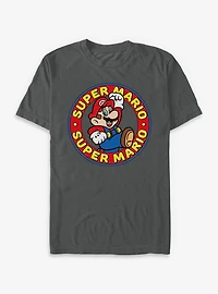 Nintendo Super Mario Badge Garment-Dyed T-Shirt