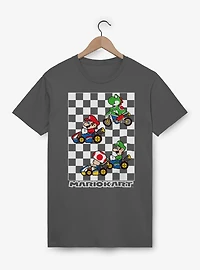 Nintendo Mario Kart Checkered Race T-Shirt