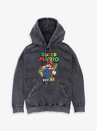 Nintendo Super Mario Est 85 Jump Mineral Wash Hoodie