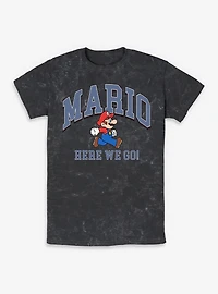 Nintendo Mario Here We Go Mineral Wash T-Shirt