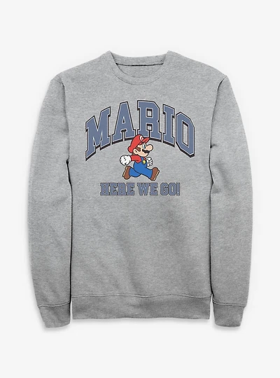 Nintendo Mario Here We Go Sweatshirt