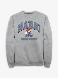 Nintendo Mario Here We Go Sweatshirt