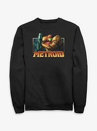 Nintendo Metroid Samus Badge Sweatshirt
