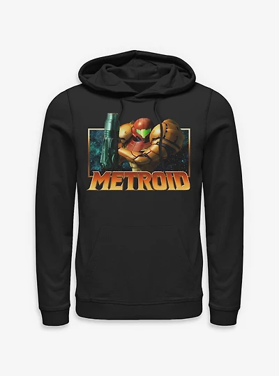 Nintendo Metroid Samus Badge Hoodie