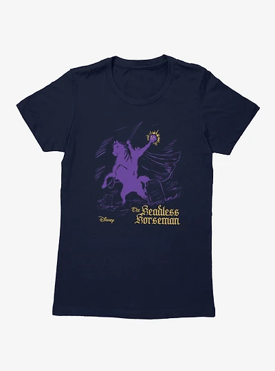 Disney Sleepy Hollow Headless Purple Horseman Womens T-Shirt
