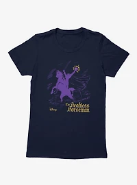 Disney Sleepy Hollow Headless Purple Horseman Womens T-Shirt