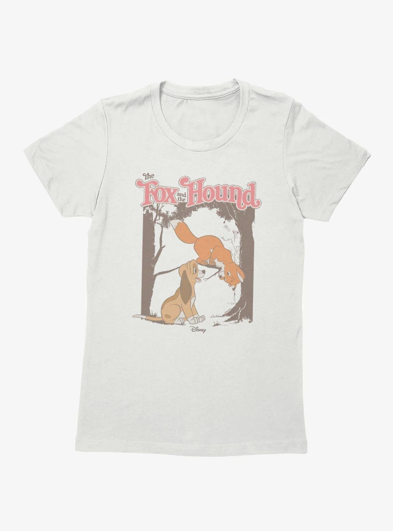 Disney Fox And The Hound Friends Meeting Womens T-Shirt