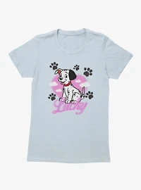 Disney 101 Dalmatians Lucky Love Spray Paint Womens T-Shirt