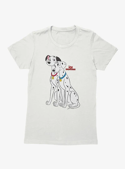 Disney 101 Dalmatians Pongo And Perdita Womens T-Shirt