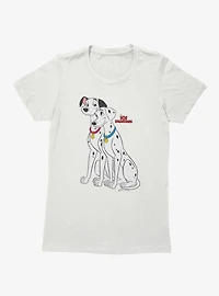 Disney 101 Dalmatians Pongo And Perdita Womens T-Shirt