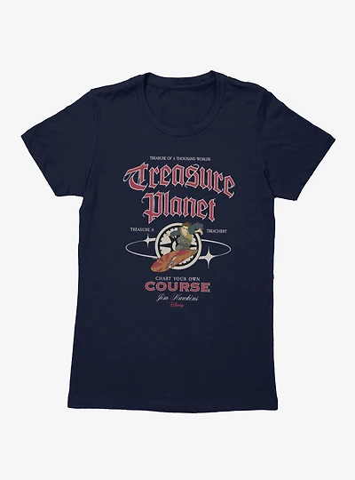 Disney Treasure Planet Chart Your Course Womens T-Shirt