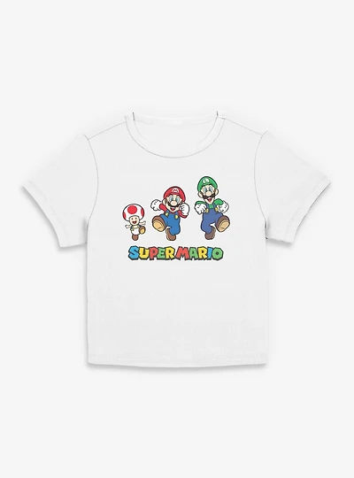 Nintendo Super Mario Toad Luigi Run Women Baby T-Shirt