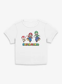 Nintendo Super Mario Toad Luigi Run Women Baby T-Shirt