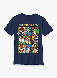 Nintendo Super Mario Character Hall Of Fame Youth T-Shirt
