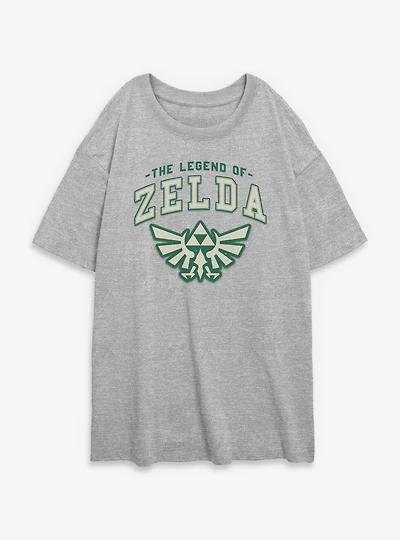 The Legend Of Zelda Badge Icon Womens Oversized T-Shirt