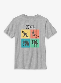 The Legend Of Zelda Color Square Icons Youth T-Shirt