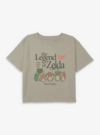 The Legend Of Zelda Great Deku Tree Wind Waker Youth Girls Boxy Crop T-Shirt