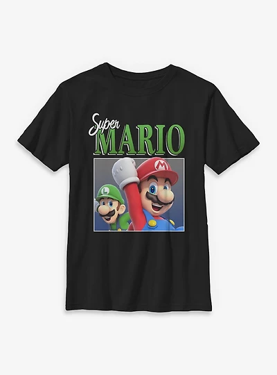 Nintendo Super Mario Luigi & Cheer Youth T-Shirt
