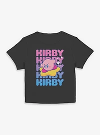 Nintendo Kirby Name Stack Star Women Baby T-Shirt