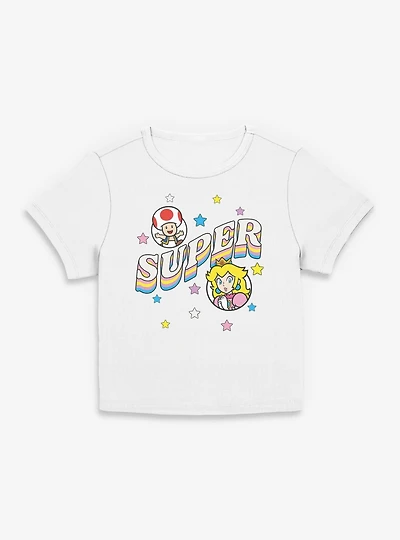 Nintendo Mario Toad And Princess Peach Super Women Baby T-Shirt