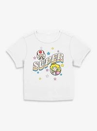 Nintendo Mario Toad And Princess Peach Super Women Baby T-Shirt