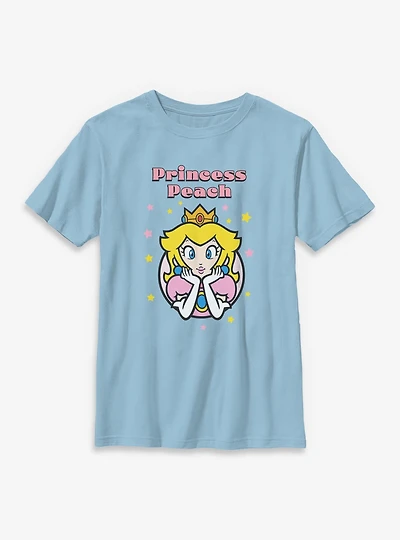 Nintendo Mario Princess Peach Glam Stars Youth T-Shirt