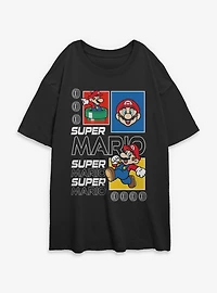 Nintendo Super Mario Future Womens Oversized T-Shirt