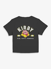 Nintendo Kirby Star Pink Puffy Powerful Women Baby T-Shirt