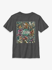The Legend Of Zelda Tears Kingdom Character Boxes Youth T-Shirt